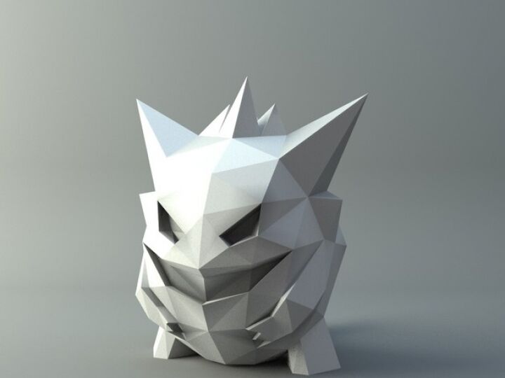 3D model Pokemon Gengar VR / AR / low-poly