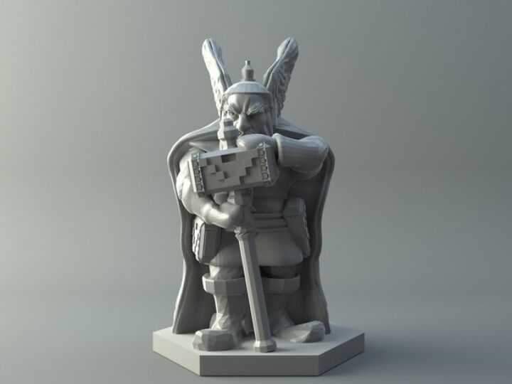 Dwarven warrior - D&D miniature