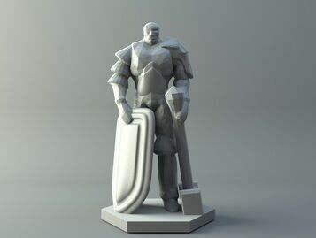 Human soldier - D&D miniature