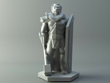 Human priest - D&D miniature